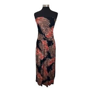 Lascana Tropical Leaf Print Maxi Dress